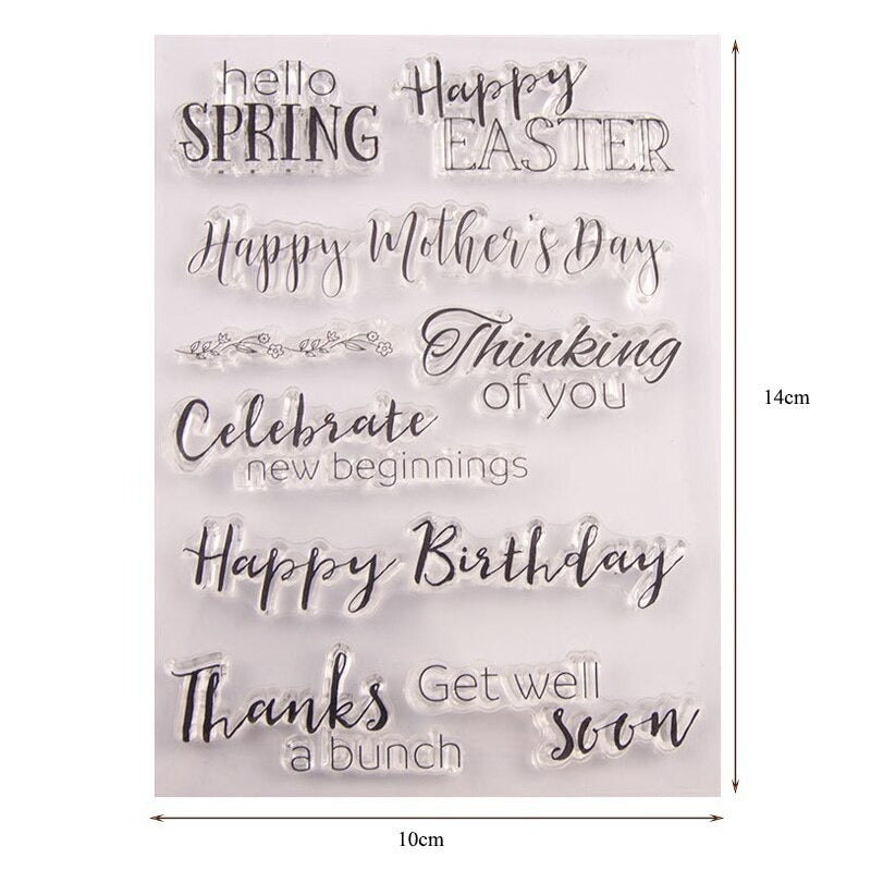 Celebrating Days Silicone Rubber Stamp