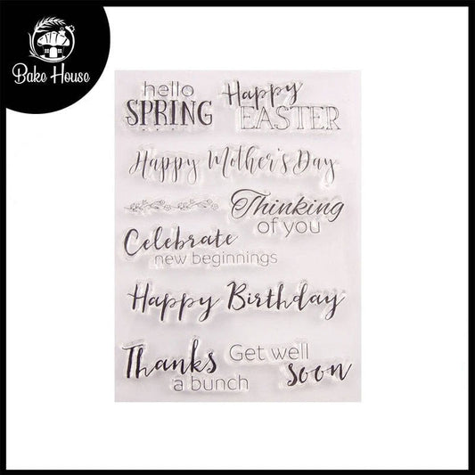 Celebrating Days Silicone Rubber Stamp