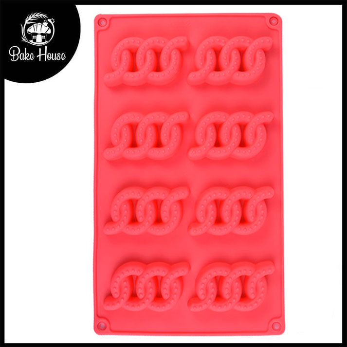 Chain Silicone Fondant Mold 8 Cavity