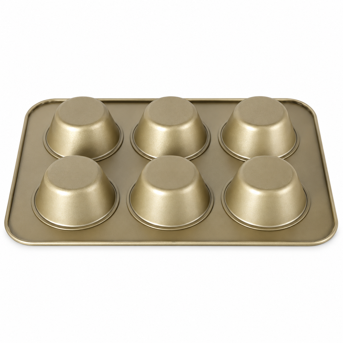 Nonstick Muffin & Round Cake Baking Tray 6 Cavity
