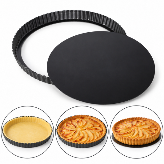 Non Stick Round Tart Pie Pan Loose Bottom 30cm