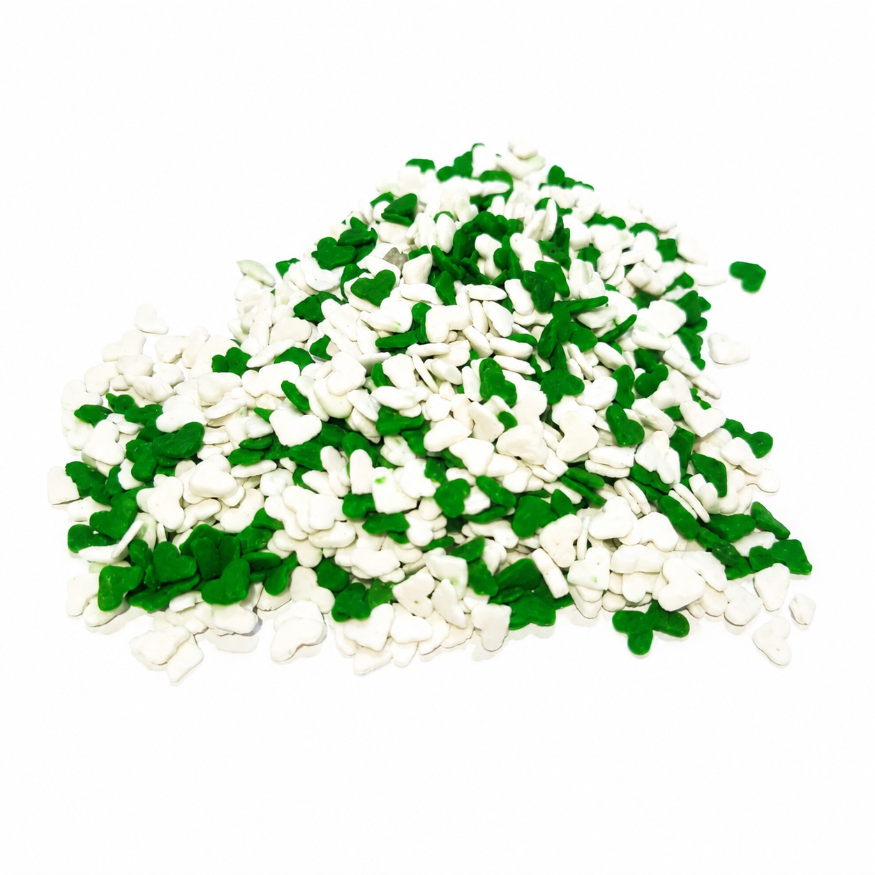 MR Bake Green And White Heart Sprinkle - 90g Jar