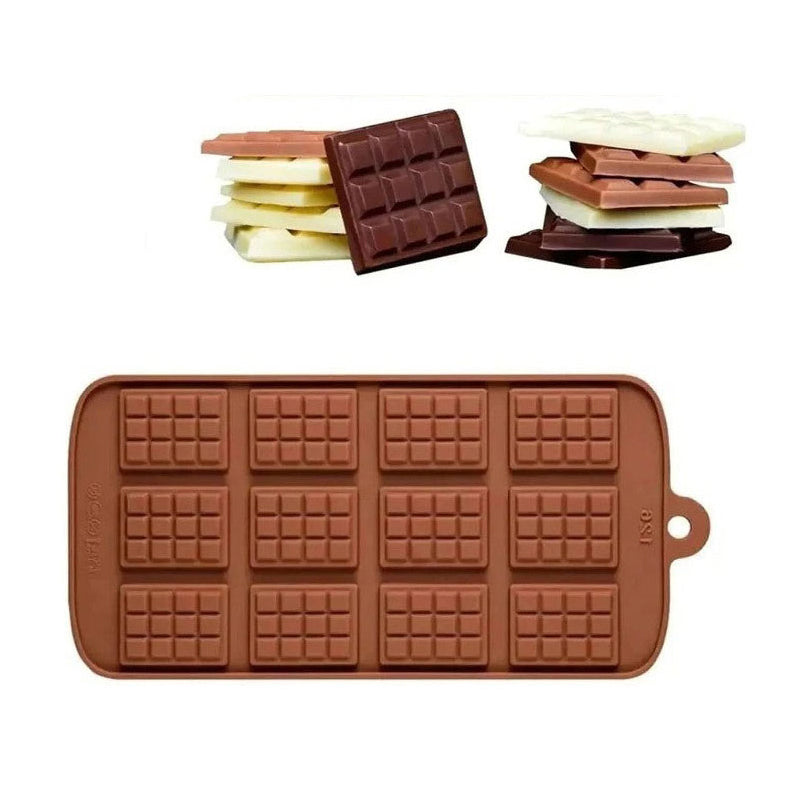 Chocolate Block Silicone Mold 12 Cavity
