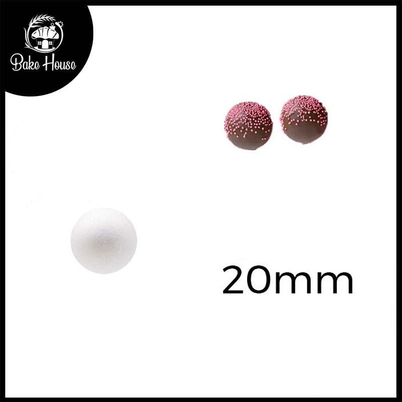 Chocolate Foam Ball 20mm 24Pcs Pack