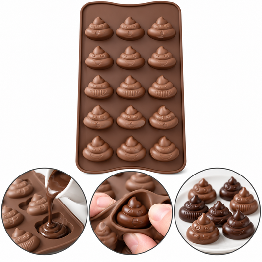 Ice Cream Cartoon Chocolate Mold 15 Cavity