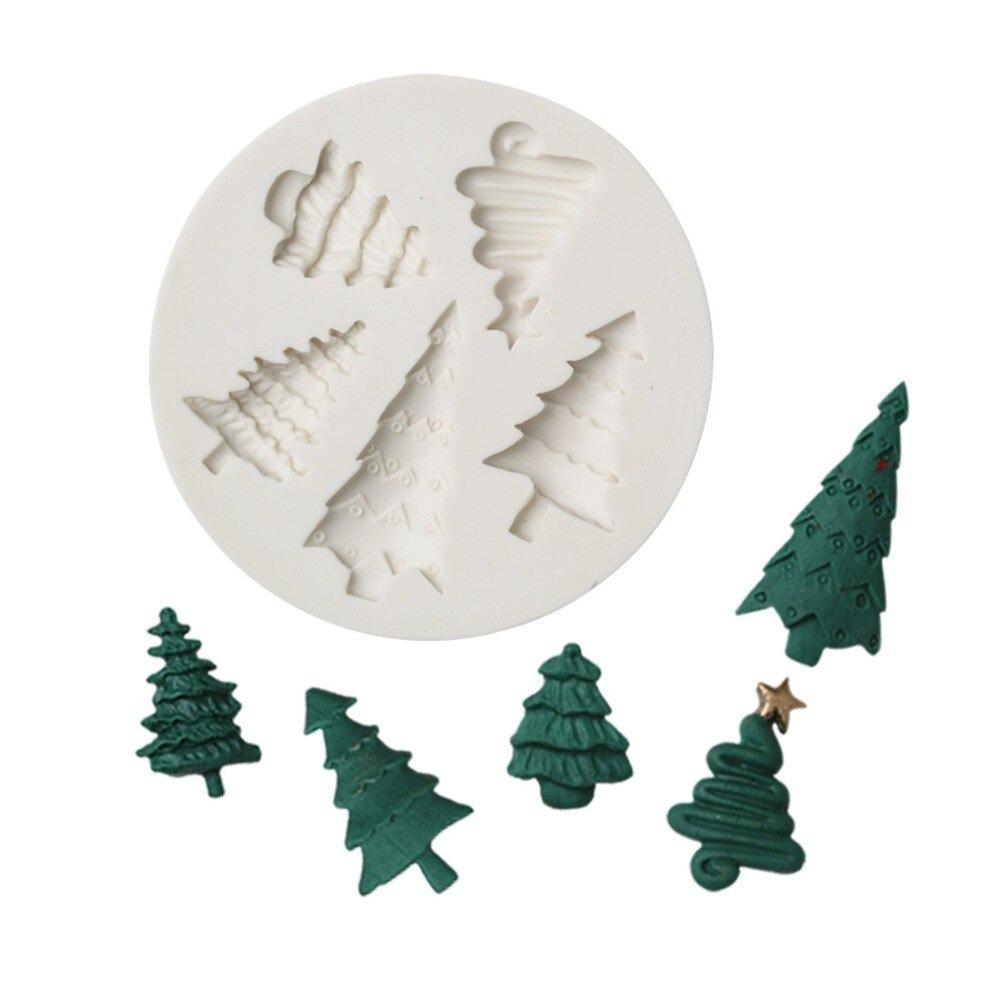 Christmas Trees 5 Cavity Silicone Fondant & Chocolate Mold