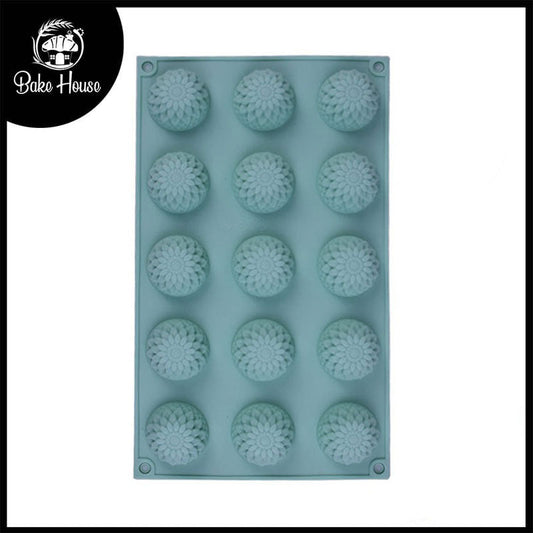 Chrysanthemum Silicone Chocolate & Candy Mold 15 Cavity