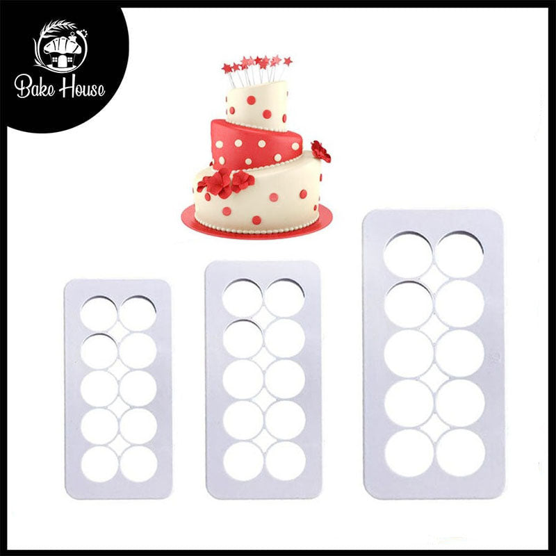 Circle Geometric Multi Fondant Cutter 3Pcs Set