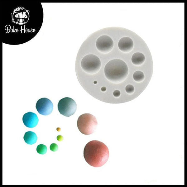 Circles Silicone Fondant & Chocolate Mold 10 Cavity