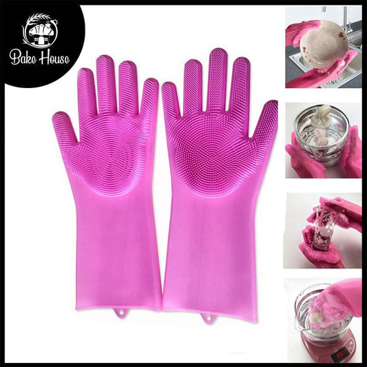 Cleaning Gloves Silicone 2Pcs Set