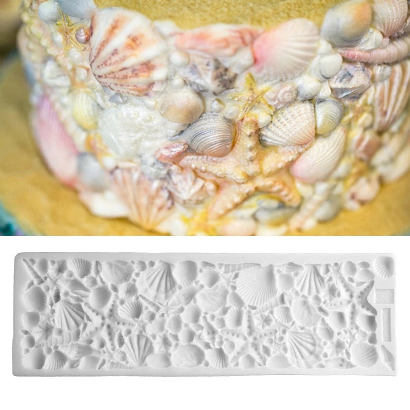 Conch Shell Silicone Fondant Cake Mold Large Size