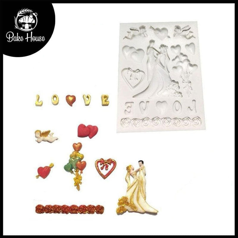 Couple Love Silicone Fondant Cake Mold