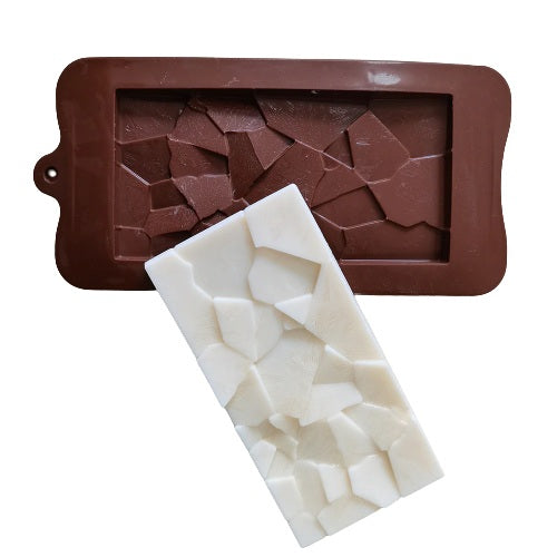 Cracked Pattern Chocolate Bar Mold Silicone