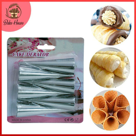 Cream Roll Cone Small 6Pcs Set Stainless Steel