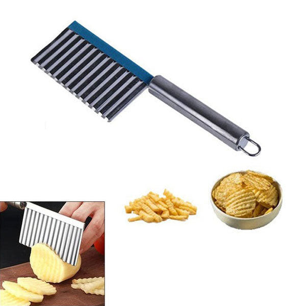 Crinkle Wavy Chips And Wave French Fries Potato Cutter