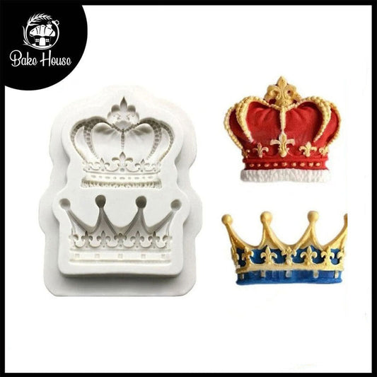 Crown Silicone Fondant & Chocolate Mold 2 Cavity