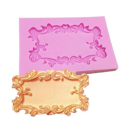 Cube Picture Frame Silicone Fondant & Chocolate Mold