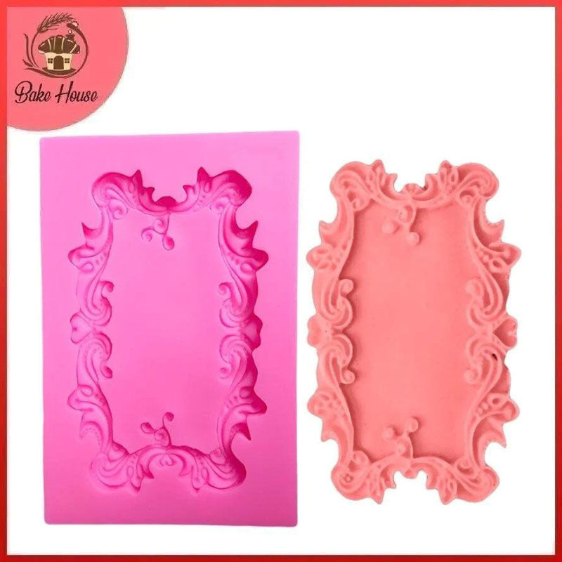 Cube Picture Frame Silicone Fondant & Chocolate Mold
