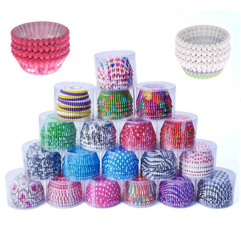 Cupcake Liner 100Pcs Pack Multicolor & Designs
