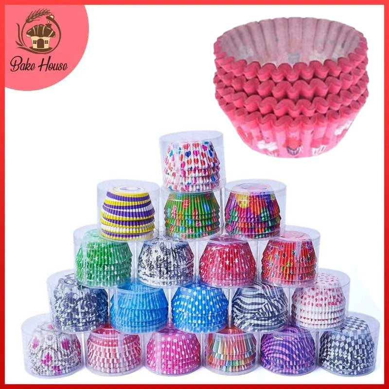 Cupcake Liner 100Pcs Pack Multicolor & Designs