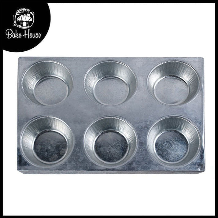 Cupcake Muffin Baking Tray Iron 6 Cavity