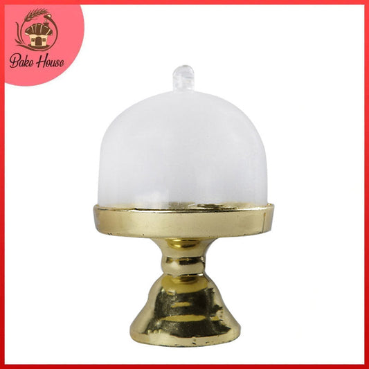 Cupcake Plastic Stand Golden with Cap