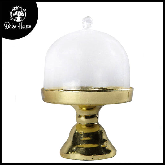 Cupcake Plastic Stand Golden with Cap