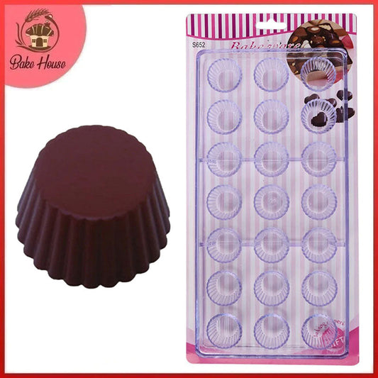 Cupcake Shape Acrylic Chocolate & Candy Mold 21 Cavity