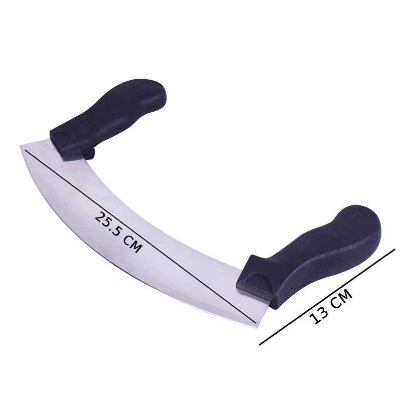 Curved Chopping, Cutting Half Moon Knife 10 Inch Blade