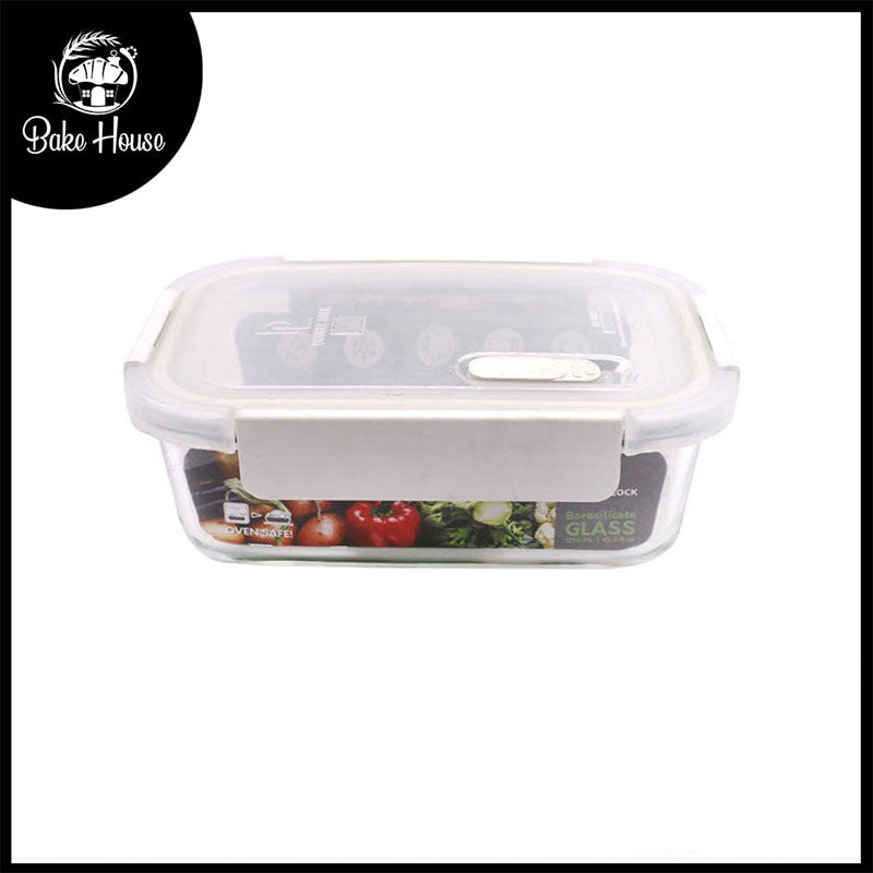 DL Airtight Borosilicate Glass Rectangle Storage Box 750ml