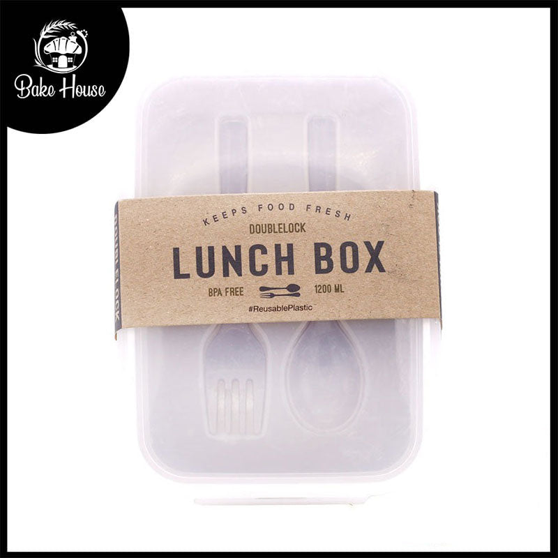 DL Rectangle Lunch Box 2 Compartment 850ml