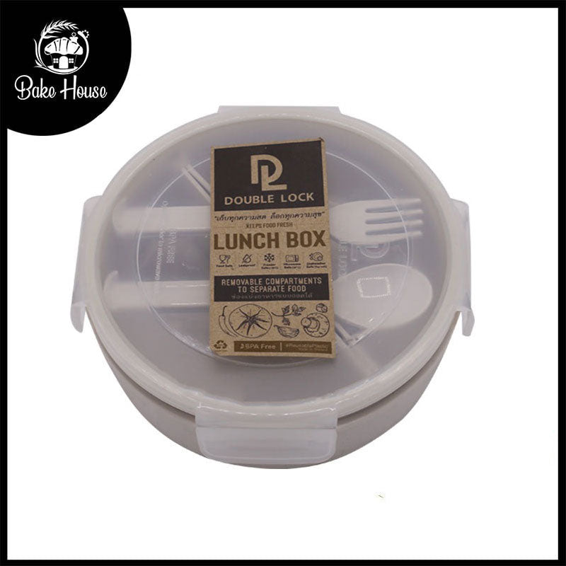 DL Round Lunch Box 2 Compartment 820ml