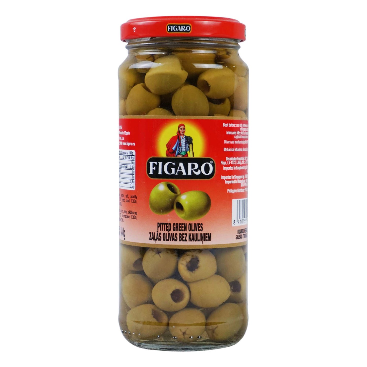 Figaro Pitted Green Olives 340gm