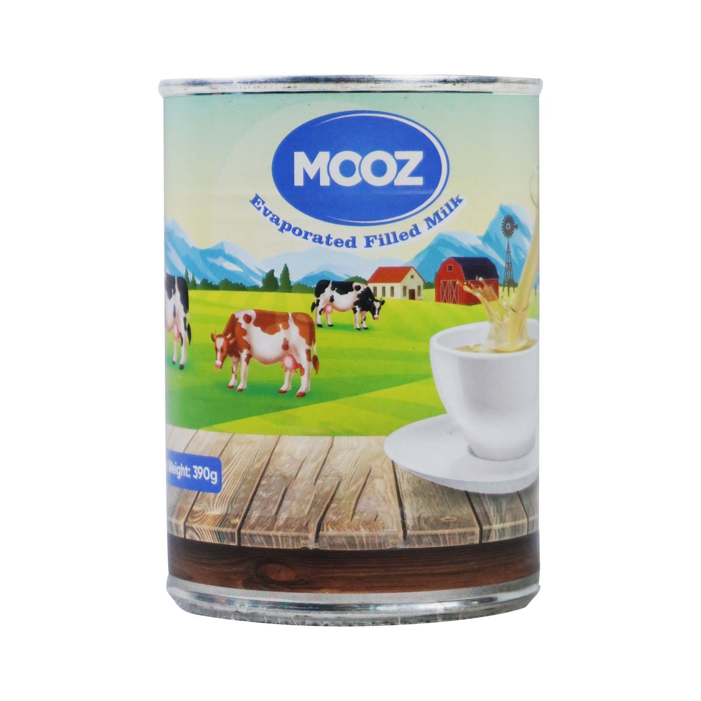 Mooz Evaporated Filled Milk 390g