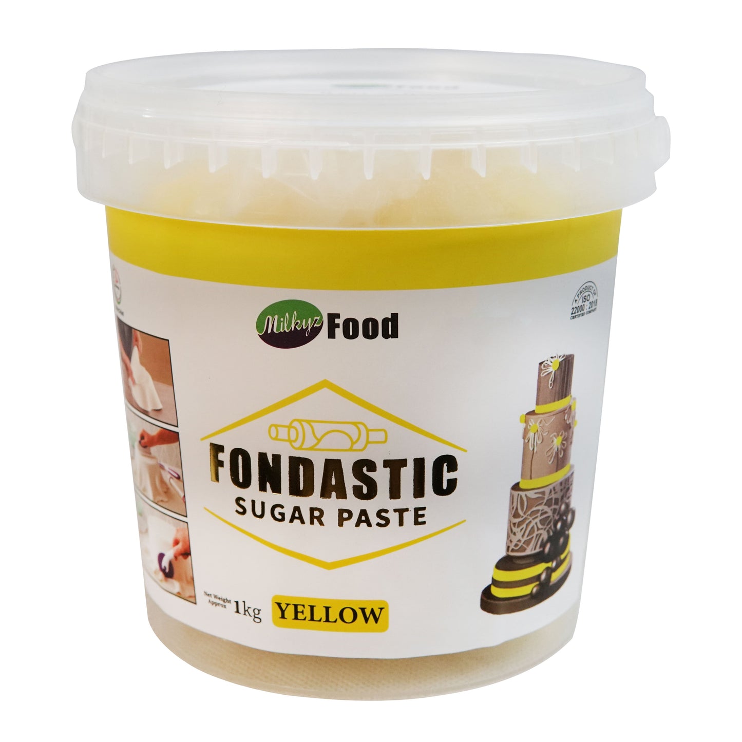 Milkyz Food Fondastic Yellow Fondant Sugar Paste 1Kg