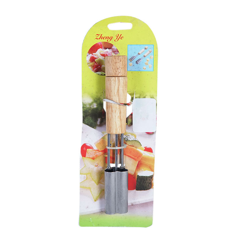 Heart Shape Cookies, Fondant, Fruits And Vegetable Cutter With Wood Handle