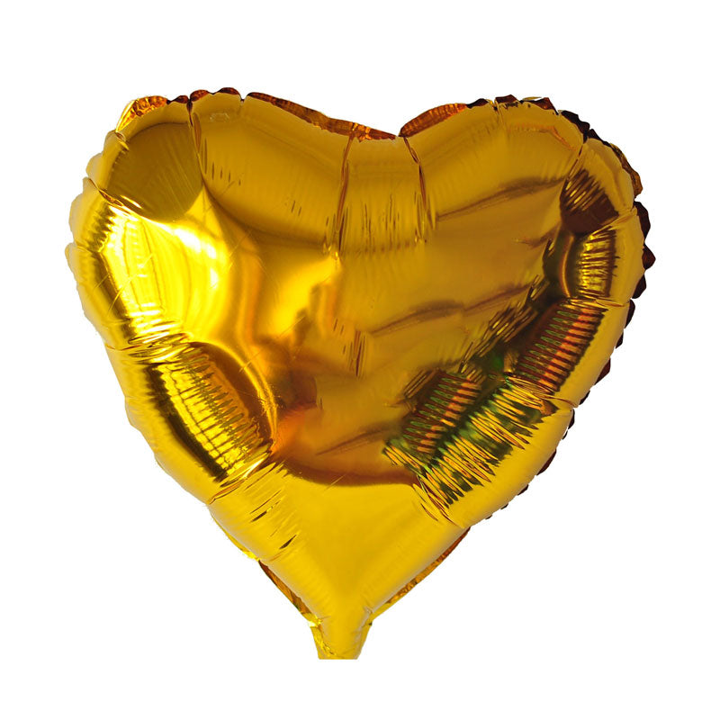 16 Inch Golden Heart Shape Foil Balloon For Party Decoration