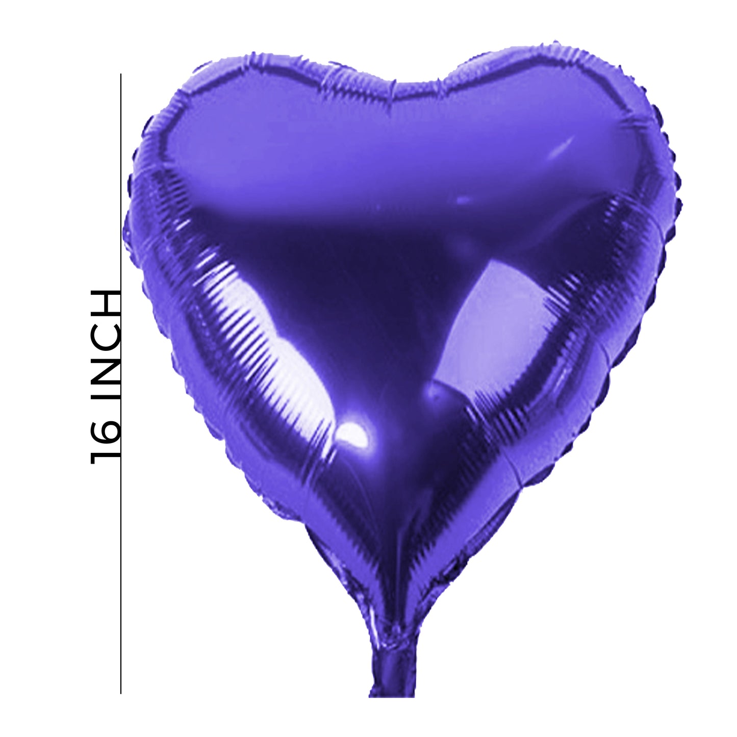 16 Inch Purple Heart Shape Foil Balloon For Party Decoration