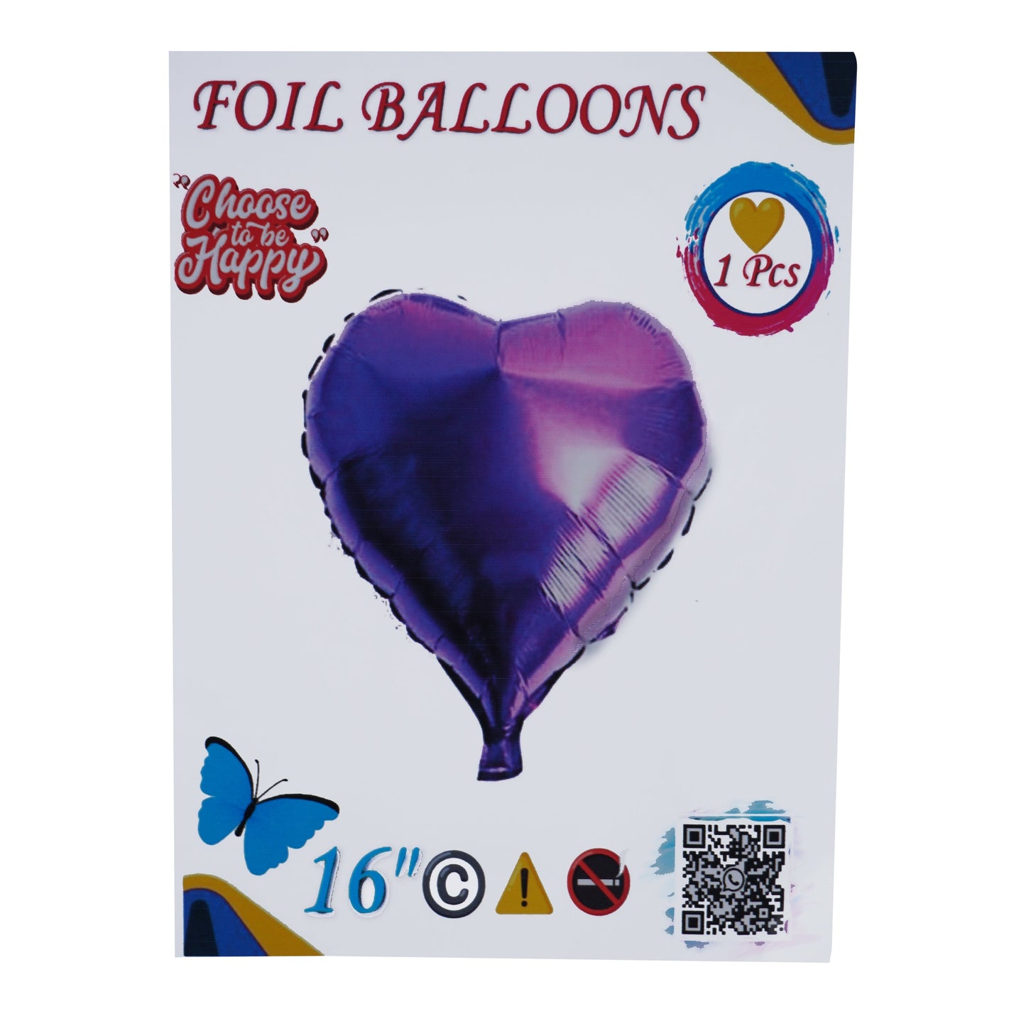 16 Inch Shocking Pink Heart Shape Foil Balloon For Party