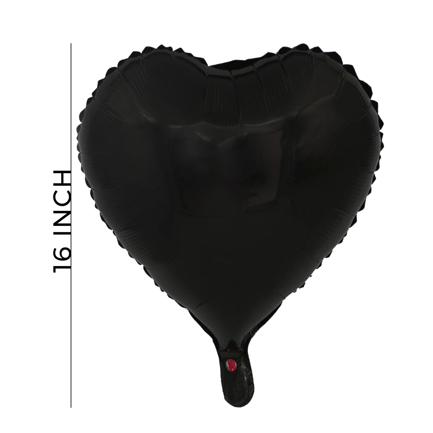 16 Inch Black Heart Shape Foil Balloon For Party Decoration