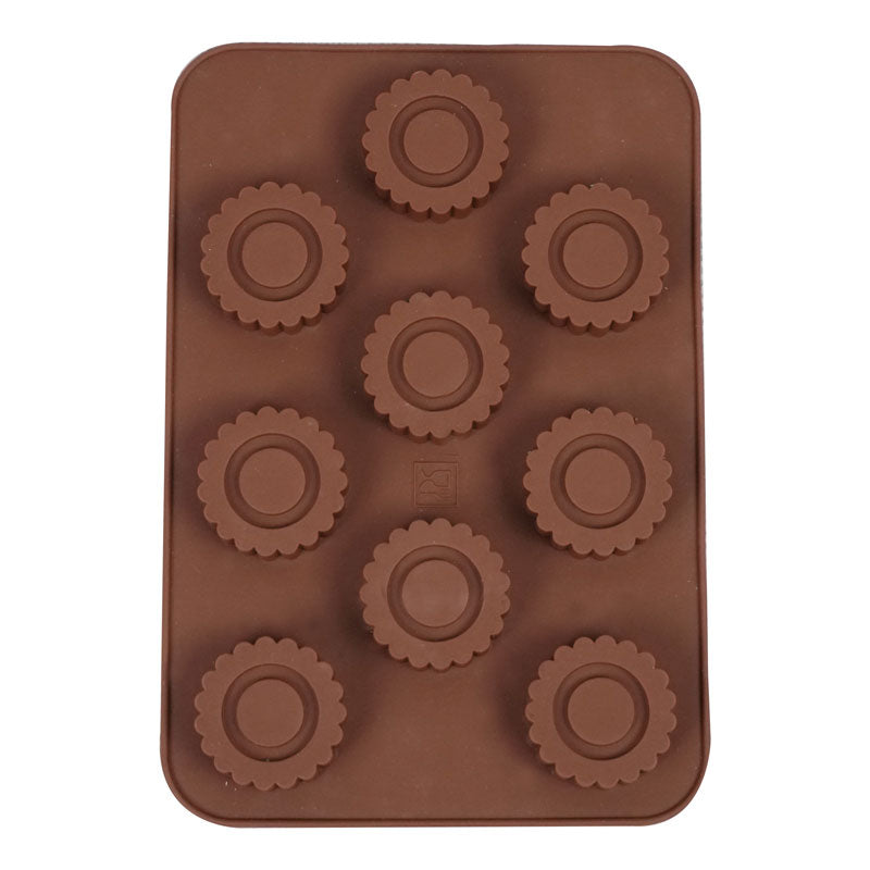 Round Shape Candies Silicone Chocolate Mold 9 Cavity