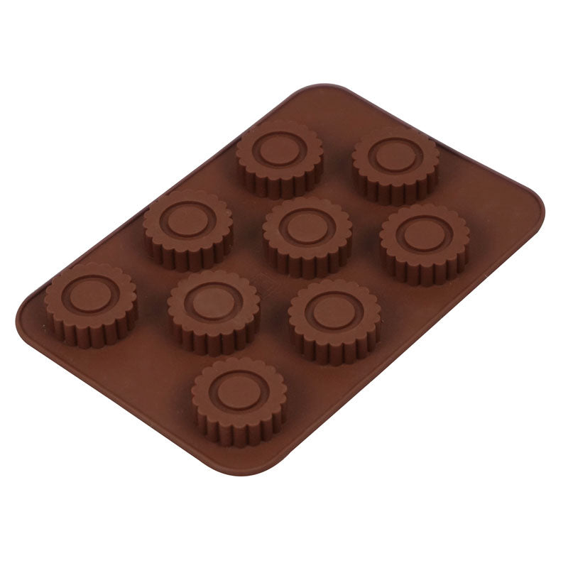 Round Shape Candies Silicone Chocolate Mold 9 Cavity