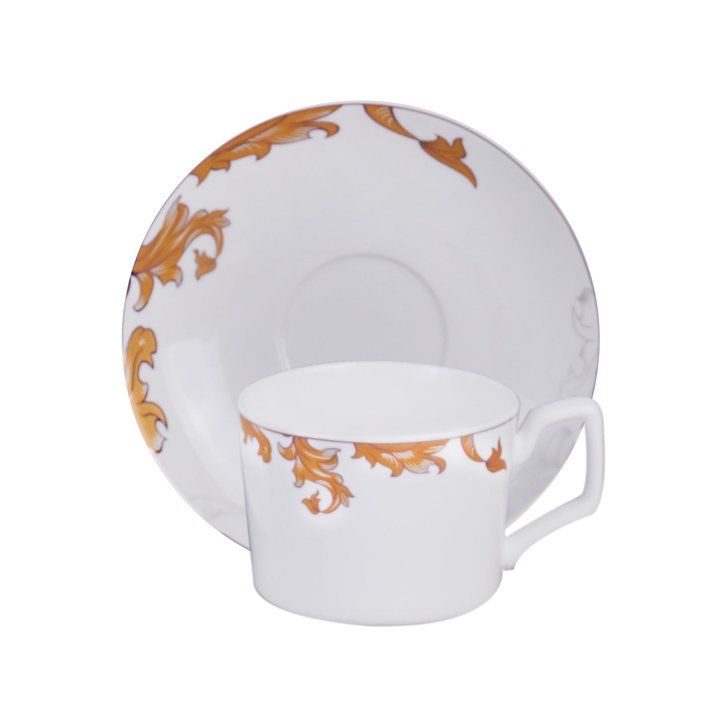 Tea, Coffee Drinking Cups And Saucers 12 Pcs Set (Design 02)