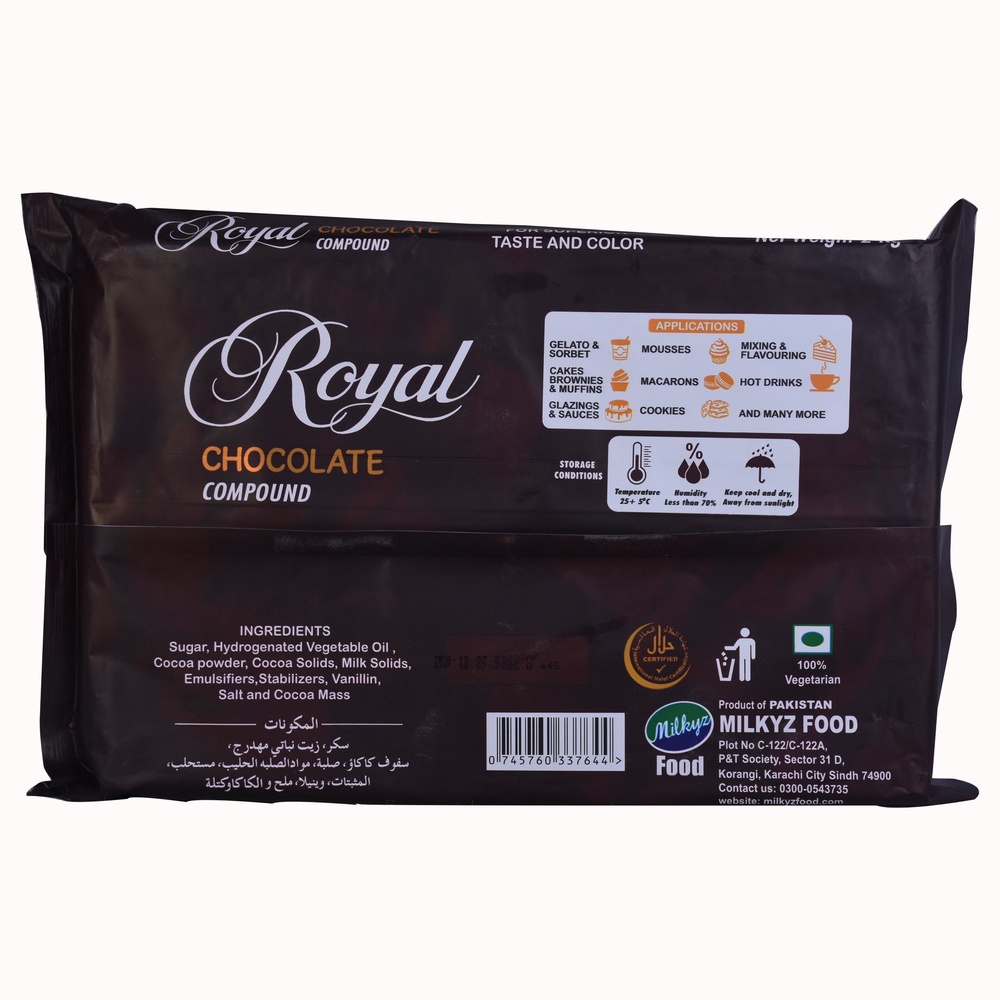 Milkyz Food Premium Dark Chocolate Compound 500g Pack – Bake House - The  Baking Treasure