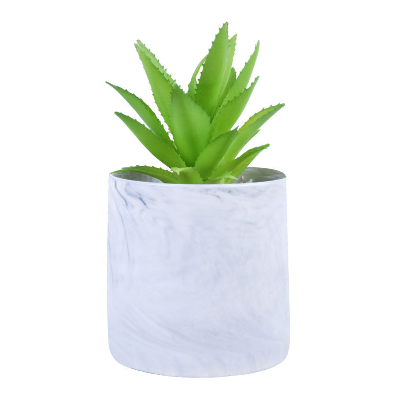 Artificial Aloe Vera Plant Pot Decor With Stand