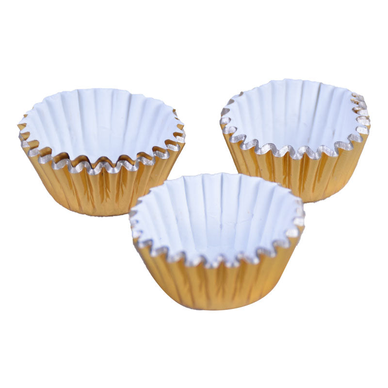 1000 Pcs Mini Golden Paper Baking Cupcake Muffin Liners & Bonbon Wrappers 4cm