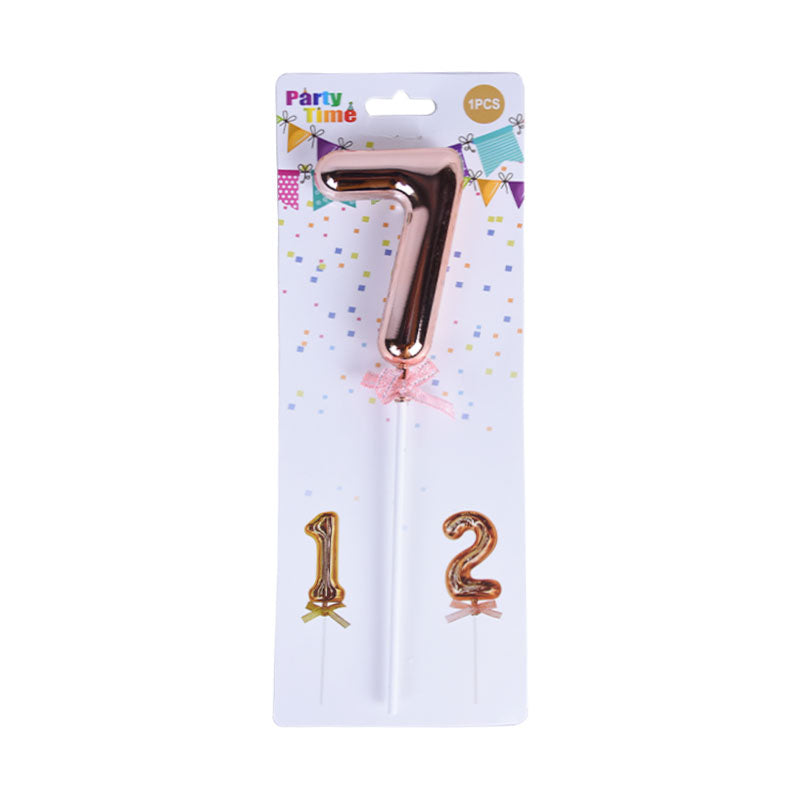 Birthday Anniversary Cake Decoration Number Topper 7 (Seven)