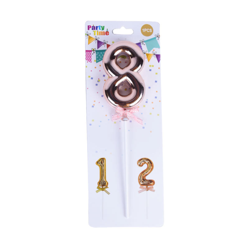 Birthday Anniversary Cake Decoration Number Topper 8 (Eight)