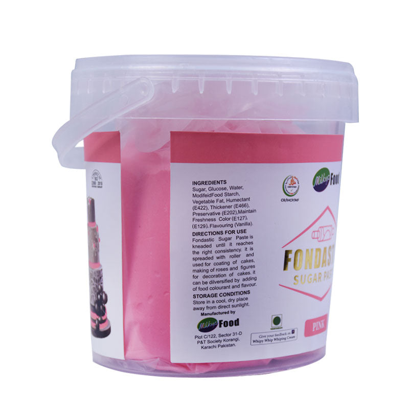 Milkyz Food Fondastic Pink Fondant Sugar Paste 1Kg
