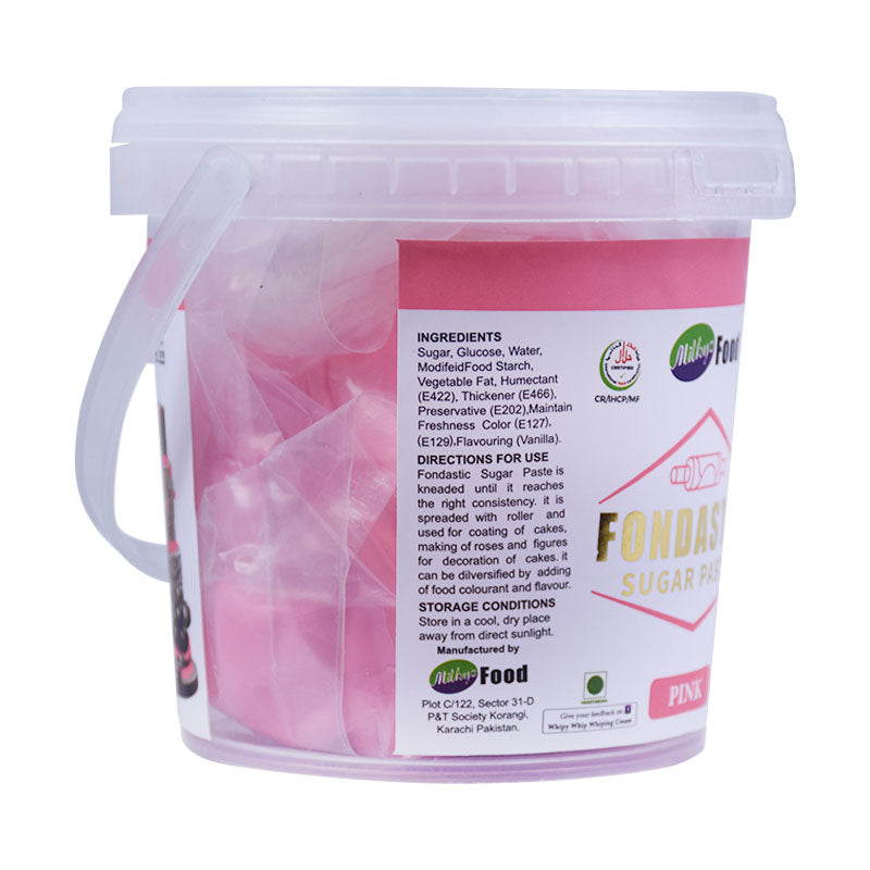 Milkyz Food Fondastic Pink Fondant Sugar Paste 500gm